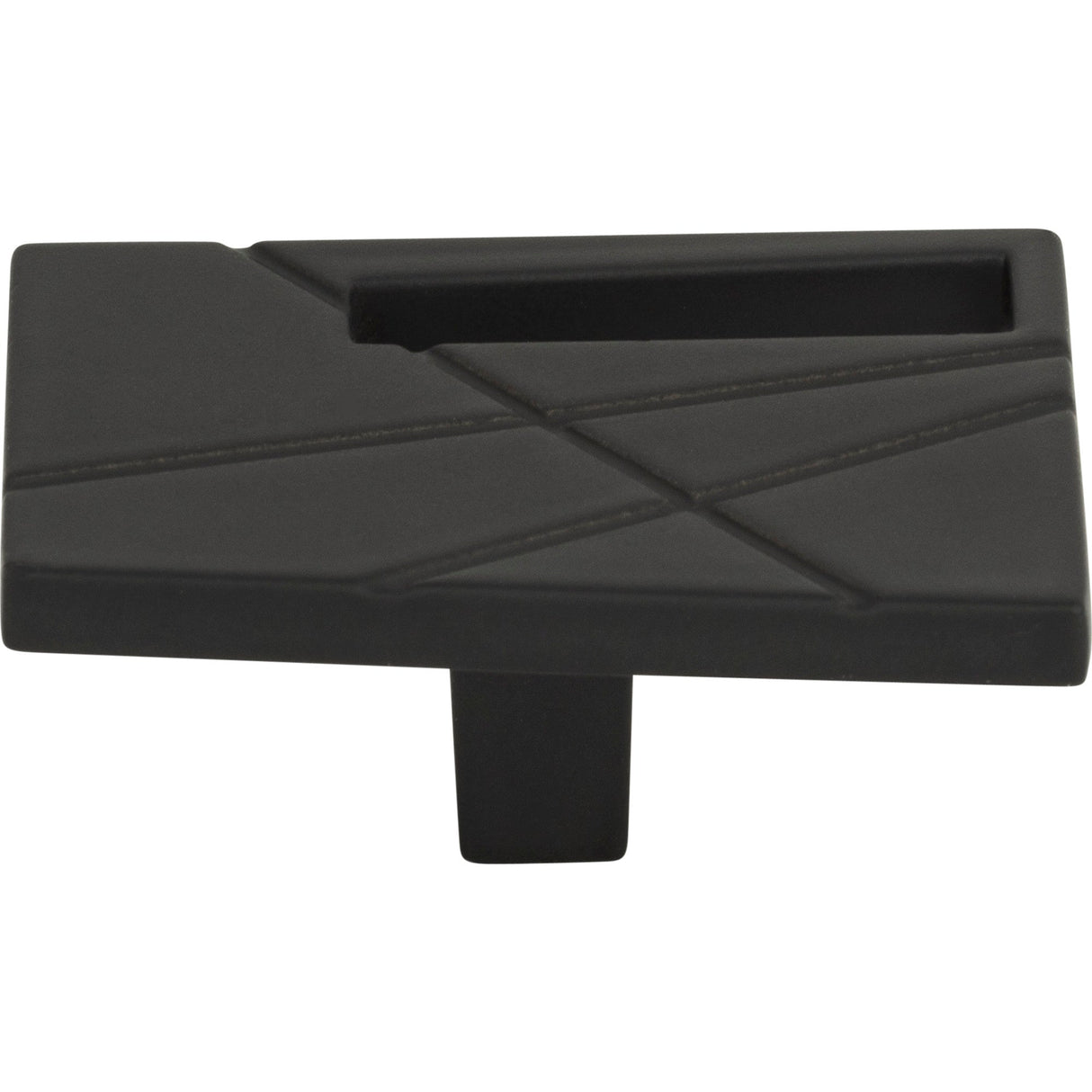 Atlas Homewares Modernist Right Knob 1 3/4 Inch Matte Black