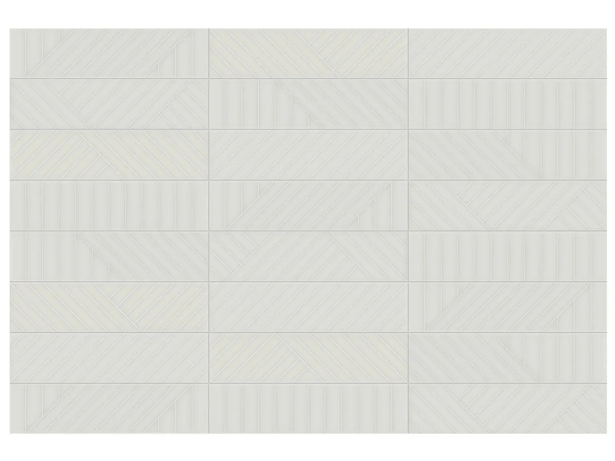 Anatolia Geometra 3X12 Maze Stone Glossy Ceramic Wall Tile 4000-0316-0 Stone Maze 3x12 - premium natural stone mosaic tile from Anatolia Tile, available at PoshHaus showroom in Keene, NH