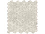 Anatolia Tile 1.25 Inch Mayfair Strada Ash Polished Porcelain Hexagon Mosaics. 1 Sheet = .97 Sq. Ft. 4501-0149-1 Strada Ash 1.25" Hexagon - premium natural stone mosaic tile from Anatolia Tile, available at PoshHaus showroom in Keene, NH