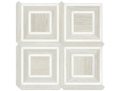 Anatolia Tile Mayfair Strada Ash Piazza Polished Porcelain Mosaics. 1 Sheet = .96 Sq. Ft. 4501-0155-1 Strada Ash Piazza - premium natural stone mosaic tile from Anatolia Tile, available at PoshHaus showroom in Keene, NH