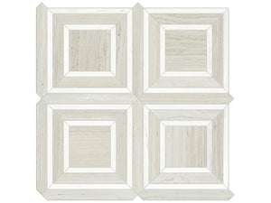 Mayfair Strada Ash Piazza Polished Porcelain Mosaics. 1 Sheet = .96 Sq. Ft.