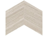 Anatolia Tile 2X8.5 Strada Mist Limestone Honed Mosaic 5001-0441-0 * 1 Sheet = .99 Sqft * Strada Mist Chevron - premium natural stone mosaic tile from Anatolia Tile, available at PoshHaus showroom in Keene, NH