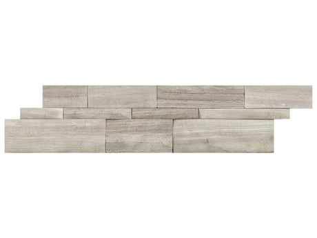 Anatolia Tile 6X24 Marble Strada Mist Split Face Stone Wall Panels 72-606  - premium natural stone mosaic tile from Anatolia Tile, available at PoshHaus showroom in Keene, NH