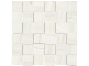 Anatolia Tile 2X2 Basketweave Mayfair Suave Bianco Matte Porcelain Mosaics. 1 Sheet = .98 Sq. Ft. 4501-0132-1 Suave Bianco 2x2 Basketweave Matte - premium natural stone mosaic tile from Anatolia Tile, available at PoshHaus showroom in Keene, NH