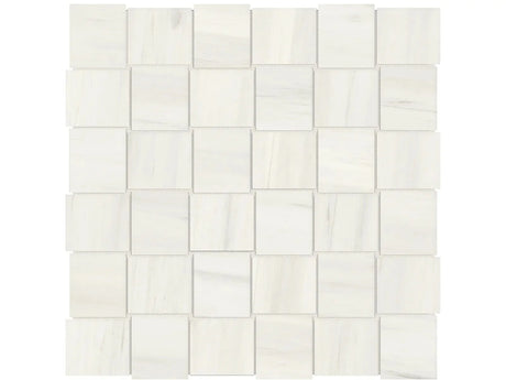 Anatolia Tile 2X2 Basketweave Mayfair Suave Bianco Matte Porcelain Mosaics. 1 Sheet = .98 Sq. Ft. 4501-0132-1 Suave Bianco 2x2 Basketweave Matte - premium natural stone mosaic tile from Anatolia Tile, available at PoshHaus showroom in Keene, NH