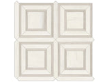 Anatolia Tile Mayfair Suave Bianco Piazza Polished Porcelain Mosaics. 1 Sheet = .96 Sq. Ft. 4501-0156-1 Suave Bianco Piazza - premium natural stone mosaic tile from Anatolia Tile, available at PoshHaus showroom in Keene, NH