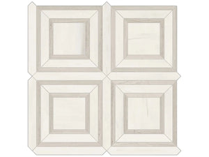 Anatolia Tile Mayfair Suave Bianco Piazza Polished Porcelain Mosaics. 1 Sheet = .96 Sq. Ft. 4501-0156-1 Suave Bianco Piazza - premium natural stone mosaic tile from Anatolia Tile, available at PoshHaus showroom in Keene, NH