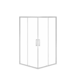 MAAX 137451-900-084-000 Radia Square 42 x 42 x 71 ½ in. 6 mm Sliding Shower Door for Corner Installation with Clear glass in Chrome