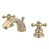 Kingston Brass KB952AX Victorian Mini-Widespread Bathroom Faucet, Polished Brass