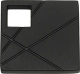 Atlas Homewares Modernist Left Square Knob 1 1/2 Inch Matte Black