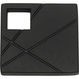 Atlas Homewares Modernist Left Square Knob 1 1/2 Inch Matte Black
