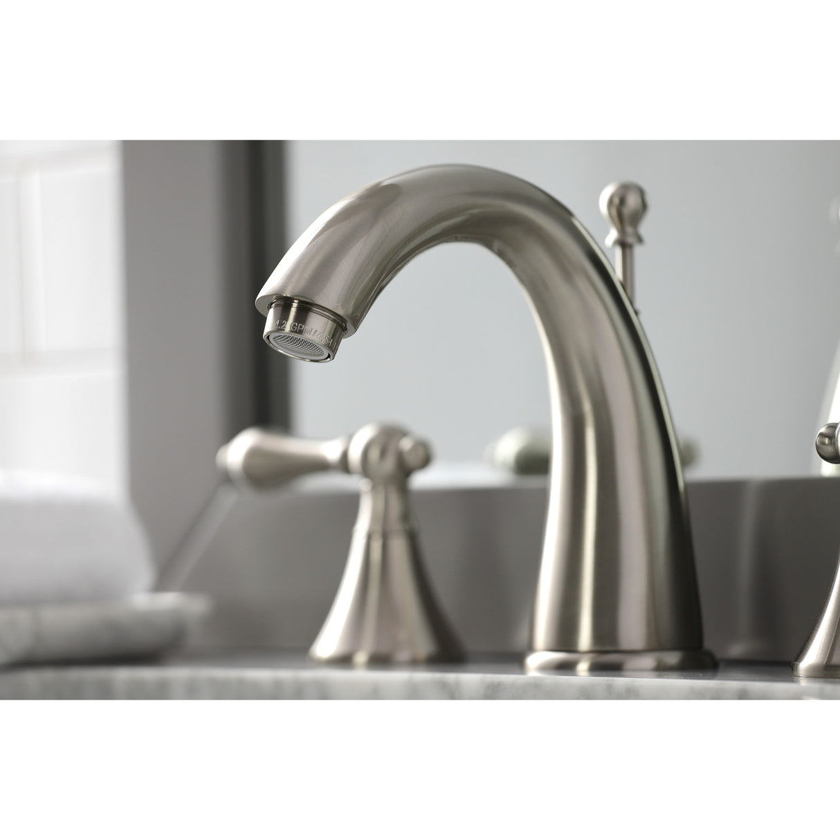 Kingston Brass KS2978AL 8 in. Widespread Bathroom Faucet, Brushed Nickel