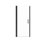 MAAX 138263-900-340-101 Manhattan 29-31 x 68 in. 6 mm Pivot Shower Door for Alcove Installation with Clear glass & Square Handle in Matte Black