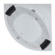 EAGO AM200  5' Rounded Modern Double Seat Corner Whirlpool Bath Tub with Fixtures