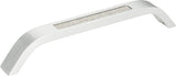Atlas Homewares Crystal Inset Pull 6 5/16 Inch (c-c) Matte Chrome
