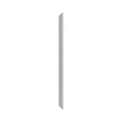 Shaker White Book Case End - 1.5" W x 96" H x 15" D