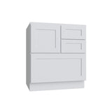 Shaker White 5PC Cooking Center Base Cabinet
