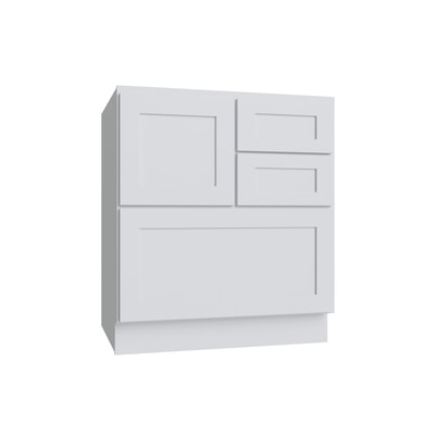 Shaker White 5PC Cooking Center Base Cabinet