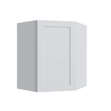 Shaker White Corner Wall Cabinet - 27" W x 42" H