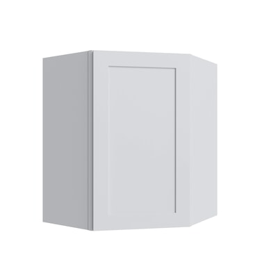 Shaker White Corner Wall Cabinet - 27" W x 42" H