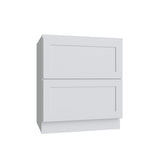 Shaker White 5PC Drawer Base Cabinet (Two Drawers) - 30"W