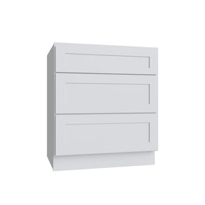 Shaker White 5PC Drawer Base Cabinet - 30