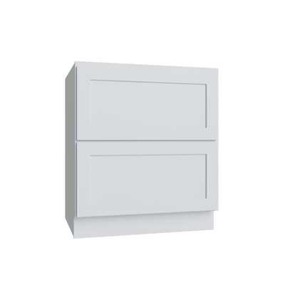 Shaker White 5PC Drawer Base Cabinet - 36" W