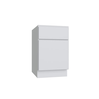 Shaker White SLAB Desk Drawer Base - 18" W x 29.5" H x 24" D