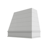 Shaker White Tapered with Shiplap Hood Block Trim - 36" W x 30" H