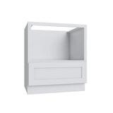 Shaker White 5PC Microwave Base Cabinet - 24" W