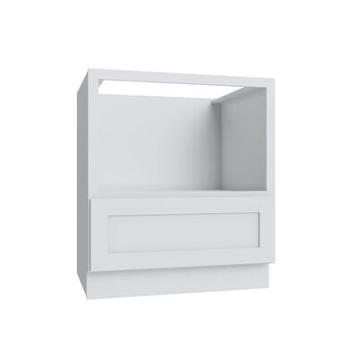 Shaker White 5PC Microwave Base - 30"