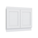 Shaker White Sink Base Cabinet - 36" W x 32.5" H x 24" D - ADA Accessible