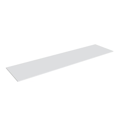 Shaker White Shelf - 96" W x 12" D