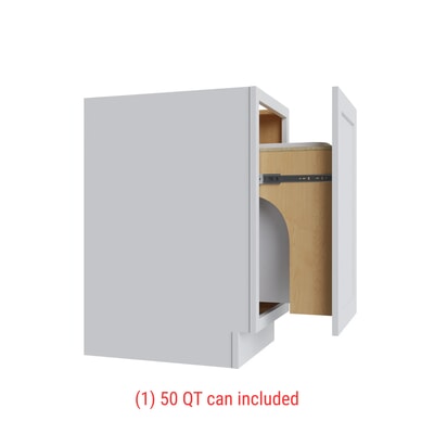 SW Trash Can Base w/ Full Ht Door -18" W w/ 1 Can