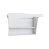 Shaker White Hanging Vanity - 36" W x 32.5" H x 21" D - ADA Accessible