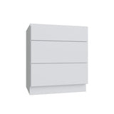 Shaker White SLAB Vanity Drawer Base - 15" W x 34.5" H x 21" D