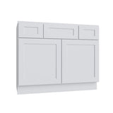 Shaker White 5PC Vanity Sink Base - 48"Wx34.5"Hx21"D