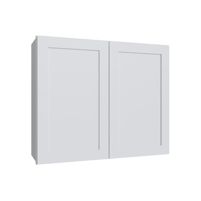 Shaker White Double Door Wall Cabinet - 42" W x 36" H