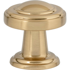 Atlas Homewares Bronte Knob 1 1/8 Inch Warm Brass