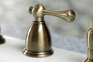 Kingston Brass KB1793BLBS Heritage Widespread Kitchen Faucet, Antique Brass