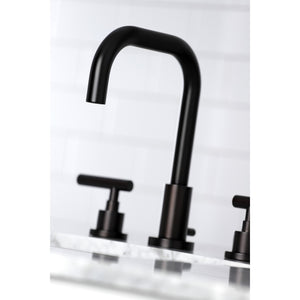 Kingston Brass FSC8935CML Manhattan Widespread Bathroom Faucet with Brass Pop-Up, Oil Rubbed Bronze