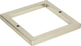 Atlas Homewares Tableau Square Base 3 Inch Brushed Nickel