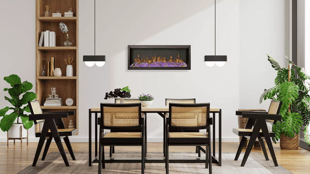 Amantii SYM-74-XT-BESPOKE Symmetry Xtra Tall Bespoke - 74" Indoor / Outdoor Electric Built In featuring, WiFi Compatibilty & Bluetooth Connectivity, MultiFunction Remote, and a Selection of Media Options