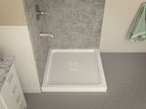 ANZZI SB-AZ009WH Titan Series 36 in. x 36 in. Double Threshold Shower Base in White