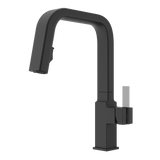 Verve 1-Handle Pull-Down Bar/Prep Faucet in Spot Defense Matte Black