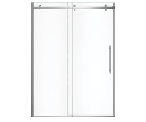 MAAX 138470-900-084-000 Vela 56 ½-59 x 78 ¾ in. 8mm Sliding Shower Door for Alcove Installation with Clear glass in Chrome