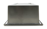 ALFI brand 8 x 36 Polished Stainless Steel Vertical Triple Shelf Bath Shower Niche