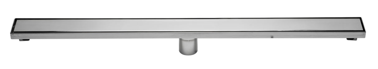 ALFI brand ABLD36B-PSS 36" Modern Polished Stainless Steel Linear Shower Drain with Solid Cover