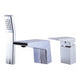ALFI brand AB2464-PC Polished Chrome Deck Mounted 3 Hole Tub Filler & Shower Head