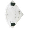 EAGO AM200  5' Rounded Modern Double Seat Corner Whirlpool Bath Tub with Fixtures